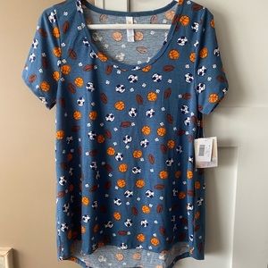 LuLaRoe Medium Sports Themed Classic T